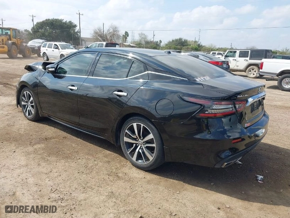 2021 Nissan Maxima SV with VIN 1N4AA6CV0MC514758, listed as a IAAI auction lot 41493970 with 58,180 mi miles. Bid and sale history available at carsss.com. Image 3.
