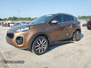2017 Kia Sportage EX with VIN KNDPNCAC9H7054281, listed as a Copart auction lot 60571945 with 106,516 mi miles and Salvage title. Bid and sale history available at DreamBid. Image 1.