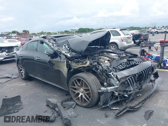 2022 Mercedes-Benz AMG GT 53 z VIN W1K7X6BB6NA045124, wystawiony jako IAAI lot #42637008 z przebiegiem Nie podano mil oraz . Historia ofert i sprzedaży dostępna na DreamBid. Obrazek 1.