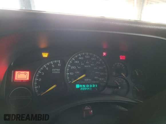 2000 Chevrolet Tahoe LS with VIN 1GNEK13T1YJ207487, listed as a Copart auction lot 85602174 with 209,441 mi miles and Salvage title. Bid and sale history available at DreamBid. Image 9.