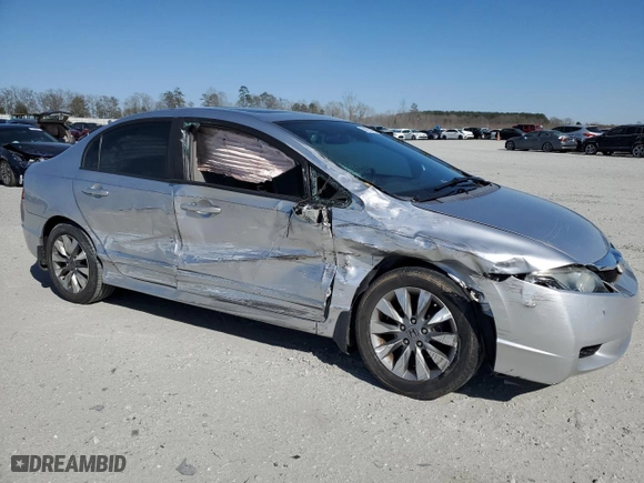 2010 Honda Civic Sdn EX with VIN 19XFA1F80AE037004, listed as a Copart auction lot 50020415 with 177,757 mi miles and Salvage Title. Bid and sale history available at carsss.com. Image 4.