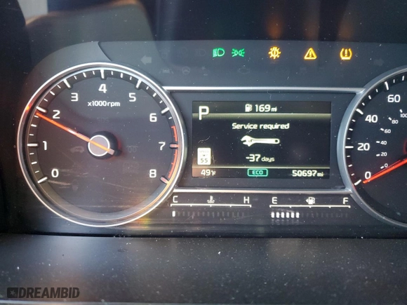 2022 Kia Sorento SX with VIN 5XYRKDLF0NG151088, listed as a Copart auction lot 84965254 with 50,697 mi miles and Salvage Title. Bid and sale history available at carsss.com. Image 9.
