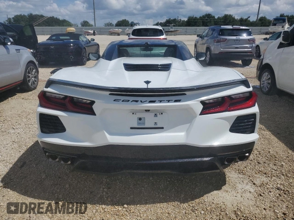2023 Chevrolet Corvette 2LT with VIN 1G1YB3D43P5103804, listed as a Copart auction lot 73804784 with 0 mi miles and Salvage Title. Bid and sale history available at carsss.com. Image 6.