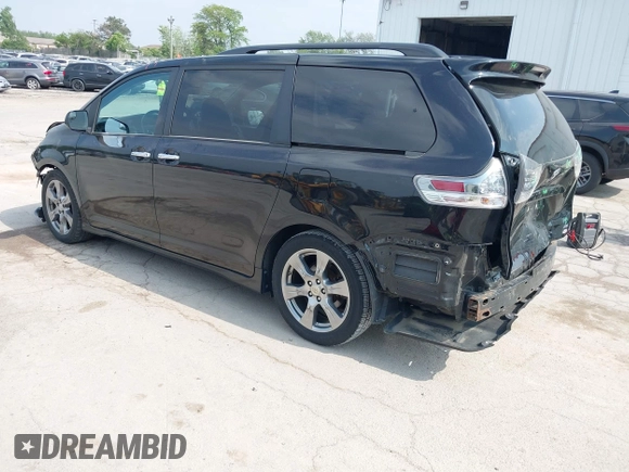 2017 Toyota Sienna SE with VIN 5TDXZ3DC4HS840494, listed as a IAAI auction lot 42418699 with 90,197 mi miles and . Bid and sale history available at DreamBid. Image 3.