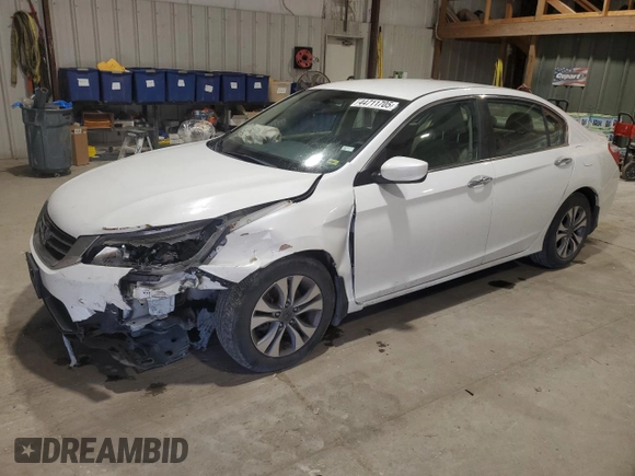2015 Honda Accord LX with VIN 1HGCR2F33FA030646, listed as a Copart auction lot 44711705 with 122,573 mi miles and Salvage Title. Bid and sale history available at carsss.com. Image 1.