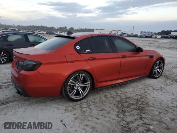 2014 BMW M5 with VIN WBSFV9C56ED097172, listed as a Copart auction lot 42428215 with 120,429 mi miles and Clean Title. Bid and sale history available at carsss.com. Image 3.