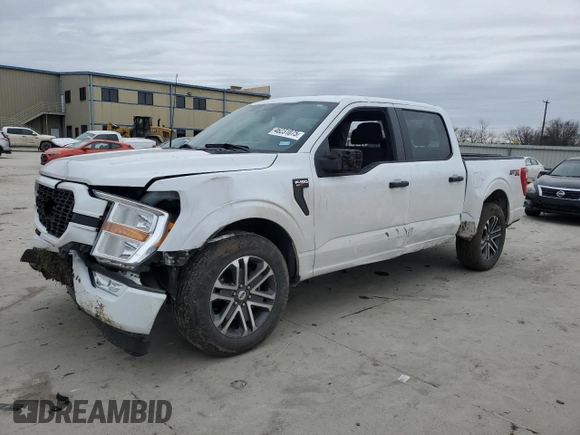 2021 Ford F-150 XL with VIN 1FTEW1C53MKD96985, listed as a Copart auction lot 46231075 with 0 mi miles and Salvage Title. Bid and sale history available at carsss.com. Image 1.