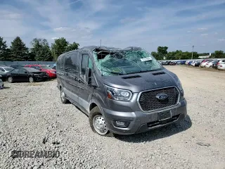 2023 Ford Transit Passenger XL with VIN 1FBAX9YG7PKA99683, listed as a Copart auction lot 72123694 with 21,370 mi miles and Salvage Title. Bid and sale history available at DreamBid. Image 12.