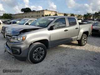 2022 Chevrolet Colorado 2WD Z71 with VIN 1GCGSDENXN1266163, listed as a Copart auction lot 78004104 with 34,330 mi miles and Non Repairable. Bid and sale history available at carsss.com. Image 1.