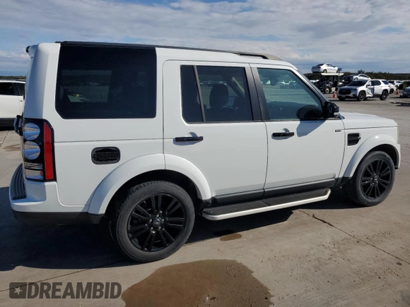 2016 Land Rover LR4 HSE Lux with VIN SALAK2V68GA789079, listed as a Copart auction lot 80555494 with 157,427 mi miles and Salvage Title. Bid and sale history available at DreamBid. Image 3.