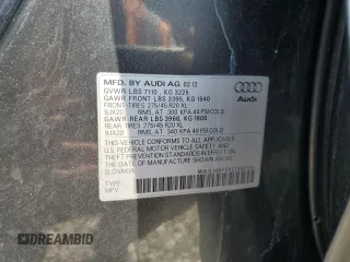 2012 Audi Q7 Premium Plus with VIN WA1LMAFEXCD007281, listed as a Copart auction lot 64608865 with 155,575 mi miles and Clean title. Bid and sale history available at DreamBid. Image 13.