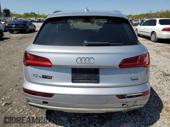 2018 Audi Q5 Premium Plus with VIN WA1BNAFY7J2008173, listed as a Copart auction lot 48298624 with 86,486 mi miles and Salvage Title. Bid and sale history available at carsss.com. Image 6.