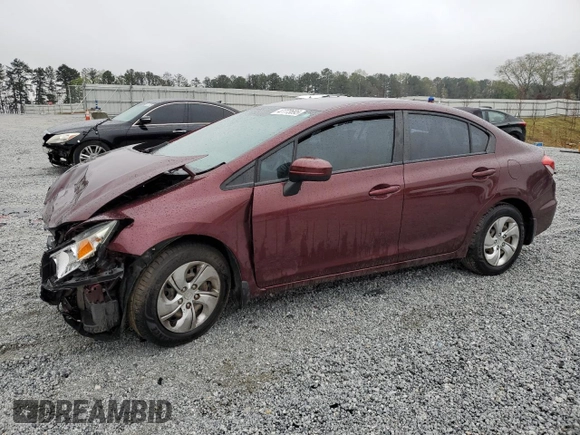 2014 Honda Civic Sedan LX with VIN 19XFB2F59EE034939, listed as a Copart auction lot 47773695 with 162,952 mi miles and Salvage Title. Bid and sale history available at carsss.com. Image 1.
