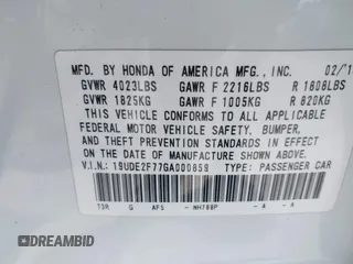 2016 Acura ILX Premium with VIN 19UDE2F77GA000859, listed as a IAAI auction lot 39630610 with 91,576 mi miles and . Bid and sale history available at DreamBid. Image 9.