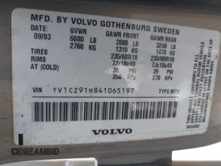 2004 Volvo XC90 z VIN YV1CZ91H841065197, wystawiony jako IAAI lot #31257296 z przebiegiem 257 923 mil mil oraz . Historia ofert i sprzedaży dostępna na DreamBid. Obrazek 9.