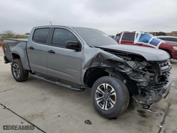 2021 Chevrolet Colorado 2WD Z71 with VIN 1GCGSDEN1M1109345, listed as a Copart auction lot 84763064 with 97,281 mi miles and Salvage Title. Bid and sale history available at carsss.com. Image 4.