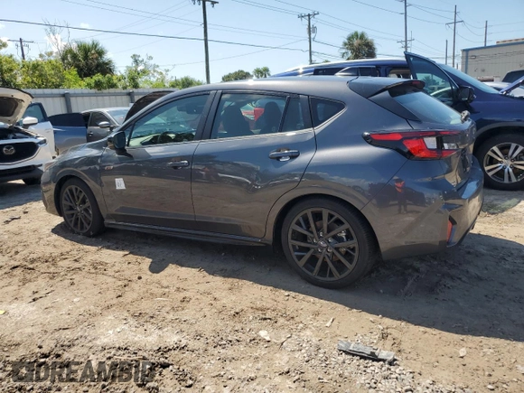 2024 Subaru Impreza RS with VIN JF1GUHJC5R8343675, listed as a Copart auction lot 73844394 with 0 mi miles and Non Repairable. Bid and sale history available at carsss.com. Image 2.