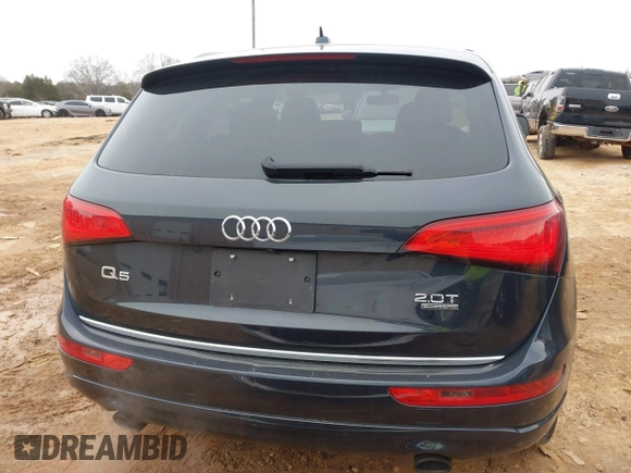 2017 Audi Q5 Premium with VIN WA1C2AFP5HA091896, listed as a IAAI auction lot 41553610 with 124,553 mi miles. Bid and sale history available at carsss.com. Image 16.