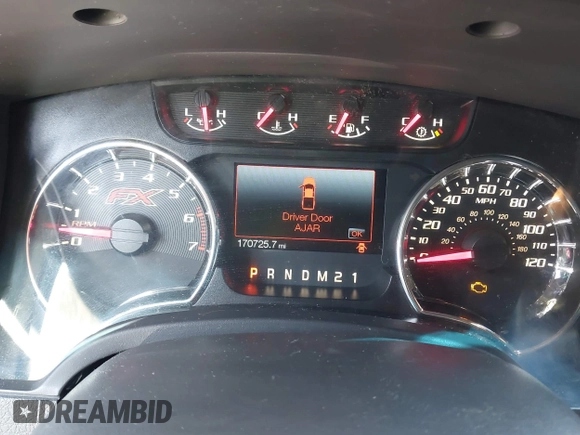2012 Ford F-150 XL with VIN 1FTFW1ET8CFC11708, listed as a IAAI auction lot 42390539 with 170,725 mi miles and . Bid and sale history available at DreamBid. Image 7.