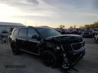 2023 Kia Telluride SX with VIN 5XYP5DGC1PG387296, listed as a Copart auction lot 81587334 with 21,435 mi miles and Salvage title. Bid and sale history available at DreamBid. Image 4.