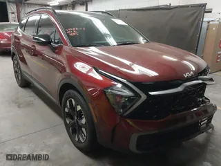 2023 Kia Sportage Plug-In Hybrid X-Line with VIN KNDPYDAH7P7049085, listed as a IAAI auction lot 41471842 with 25,039 mi miles. Bid and sale history available at carsss.com. Image 1.