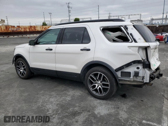 2016 Ford Explorer Sport with VIN 1FM5K8GT7GGD28317, listed as a Copart auction lot 55610145 with 156,532 mi miles and Salvage Title. Bid and sale history available at DreamBid. Image 2.