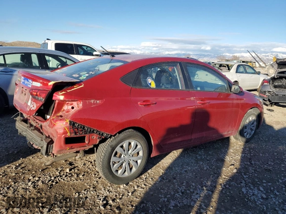 2019 Hyundai Accent SE with VIN 3KPC24A38KE084957, listed as a Copart auction lot 44552385 with 82,200 mi miles and Salvage Title. Bid and sale history available at carsss.com. Image 3.