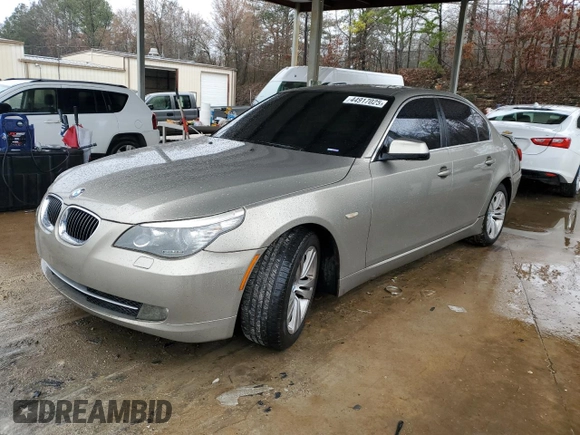 2010 BMW 5 Series 528i with VIN WBANU5C55AC364247, listed as a Copart auction lot 44917025 with 179,122 mi miles and Salvage Title. Bid and sale history available at carsss.com. Image 1.