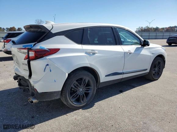 2023 Acura RDX w/A-Spec Package with VIN 5J8TC2H62PL002206, listed as a Copart auction lot 81675244 with 47,303 mi miles and Salvage Title. Bid and sale history available at carsss.com. Image 3.