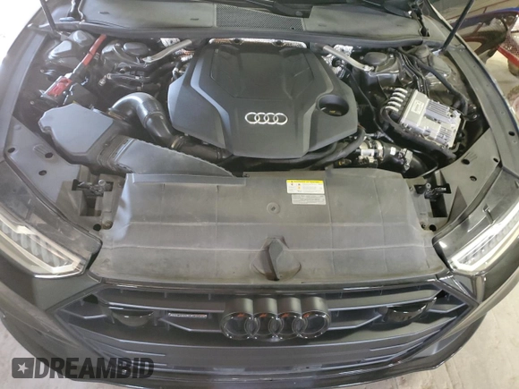 2021 Audi A7 Premium Plus with VIN WAUU2AF21MN055508, listed as a Copart auction lot 56713805 with 60,480 mi miles and Salvage title. Bid and sale history available at DreamBid. Image 11.