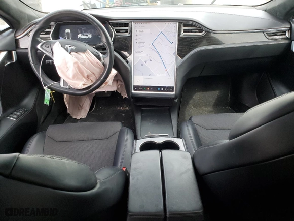 2017 Tesla Model S 100D with VIN 5YJSA1E24HF186757, listed as a Copart auction lot 51511745 with 242,779 mi miles and Salvage Title. Bid and sale history available at carsss.com. Image 8.