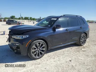 2022 BMW X7 xDrive40i with VIN 5UXCW2C02N9J96379, listed as a Copart auction lot 51787415 with 44,475 mi miles and Salvage Title. Bid and sale history available at carsss.com. Image 1.