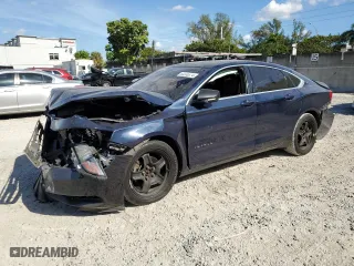 2017 Chevrolet Impala LS with VIN 1G11X5S30HU153656, listed as a Copart auction lot 83338374 with 0 mi miles and Salvage Title. Bid and sale history available at carsss.com. Image 1.