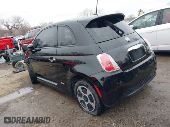 2015 FIAT 500e with VIN 3C3CFFGE7FT561599, listed as a IAAI auction lot 41478338 with 48,137 mi miles. Bid and sale history available at carsss.com. Image 3.