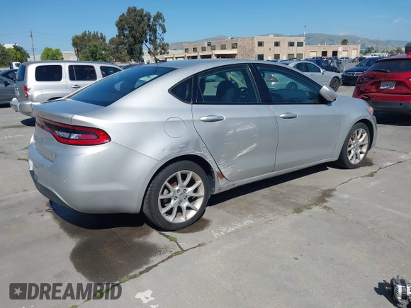 2013 Dodge Dart SXT with VIN 1C3CDFBA9DD159077, listed as a IAAI auction lot 42238744 with 106,300 mi miles and . Bid and sale history available at DreamBid. Image 4.