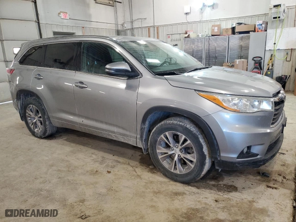 2014 Toyota Highlander XLE with VIN 5TDKKRFH4ES007946, listed as a Copart auction lot 41510955 with 166,432 mi miles and Salvage Title. Bid and sale history available at carsss.com. Image 4.