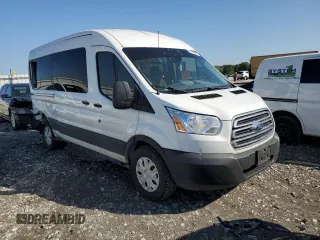 2019 Ford Transit Passenger XL z VIN 1FBAX2CM8KKA35164, wystawiony jako Copart lot #55198825 z przebiegiem 64 287 mil mil oraz Szkoda całkowita • Salvage title. Historia ofert i sprzedaży dostępna na DreamBid. Obrazek 4.