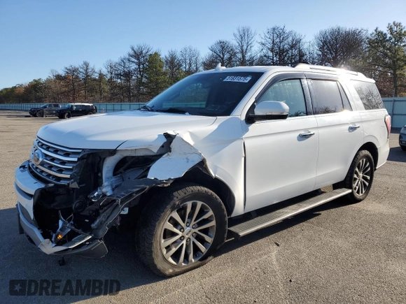 2018 Ford Expedition Limited with VIN 1FMJU2AT8JEA23555, listed as a Copart auction lot 51931575 with 215,159 mi miles and Salvage title. Bid and sale history available at DreamBid. Image 1.