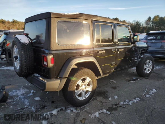 2021 Jeep Wrangler Unlimited 80th Anniversary with VIN 1C4HJXDN8MW526846, listed as a Copart auction lot 82920884 with 57,863 mi miles and Salvage title. Bid and sale history available at DreamBid. Image 3.