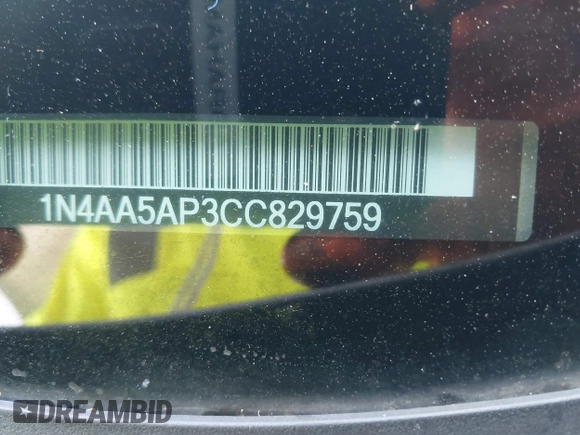 2012 Nissan Maxima SV с VIN 1N4AA5AP3CC829759, выставлен на аукционе IAAI как лот 42550990 с пробегом 197 486 миль миль и . История ставок и продаж доступна на DreamBid. Изображение 9.