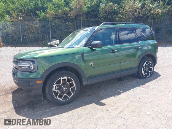 2023 Ford Bronco Sport Big Bend with VIN 3FMCR9B64PRD50620, listed as a IAAI auction lot 39733767 with 14,606 mi miles and . Bid and sale history available at DreamBid. Image 2.