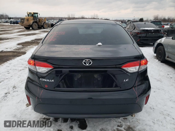 2021 Toyota Corolla L with VIN 5YFBPMBE3MP267133, listed as a Copart auction lot 89284135 with 59,498 mi miles and Salvage Title. Bid and sale history available at carsss.com. Image 6.