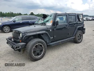 2012 Jeep Wrangler Unlimited Sahara with VIN 1C4BJWEG8CL254962, listed as a Copart auction lot 66071415 with 87,116 mi miles and Salvage title. Bid and sale history available at DreamBid. Image 1.