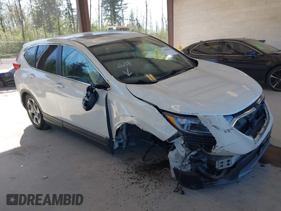 2018 Honda CR-V EX-L with VIN 2HKRW2H8XJH694194, listed as a IAAI auction lot 42083569 with 92,781 mi miles. Bid and sale history available at carsss.com. Image 1.