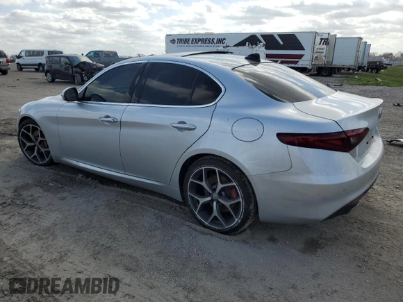 2021 Alfa Romeo Giulia Ti Sport with VIN ZARFAMBNXM7639691, listed as a Copart auction lot 48665115 with Not provided miles and Salvage title. Bid and sale history available at DreamBid. Image 2.