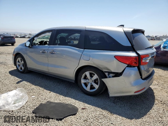 2019 Honda Odyssey EX with VIN 5FNRL6H59KB011858, listed as a Copart auction lot 60272445 with 54,708 mi miles and Salvage title. Bid and sale history available at DreamBid. Image 2.
