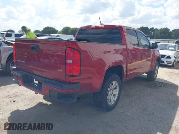 2021 Chevrolet Colorado 2WD LT with VIN 1GCGSCEN2M1125953, listed as a IAAI auction lot 42508823 with 106,215 mi miles and . Bid and sale history available at DreamBid. Image 4.