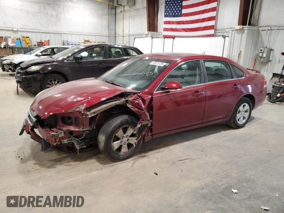2008 Chevrolet Impala LT with VIN 2G1WT58K881200525, listed as a Copart auction lot 53525725 with 159,142 mi miles and Non Repairable. Bid and sale history available at DreamBid. Image 1.