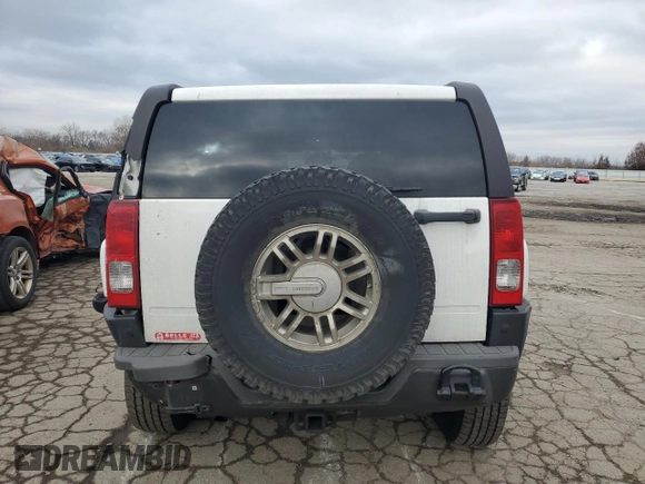 2007 Hummer H3 SUV with VIN 5GTDN13E478256422, listed as a Copart auction lot 84375874 with 203,057 mi miles and Salvage Title. Bid and sale history available at DreamBid. Image 6.
