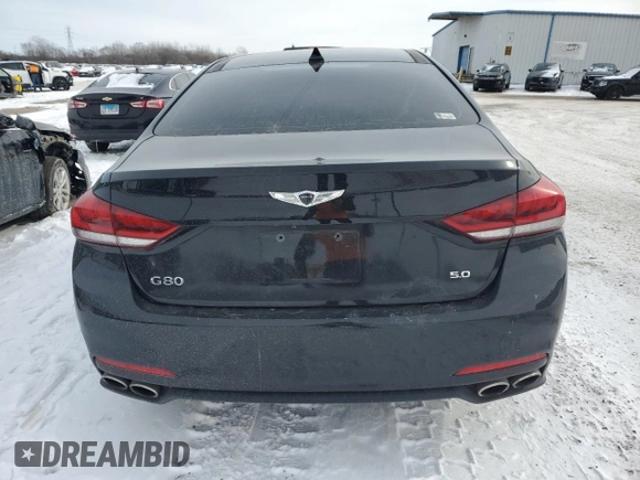 2017 Genesis G80 Ultimate z VIN KMHGN4JFXHU213371, wystawiony jako Copart lot #45194885 z przebiegiem 80 533 mil mil oraz Czysty tytuł • Clean title. Historia ofert i sprzedaży dostępna na DreamBid. Obrazek 6.